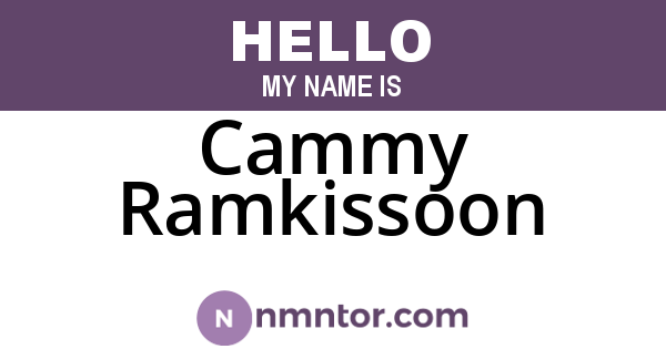 Cammy Ramkissoon