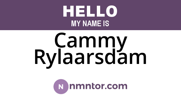 Cammy Rylaarsdam
