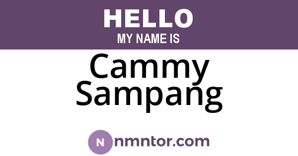Cammy Sampang