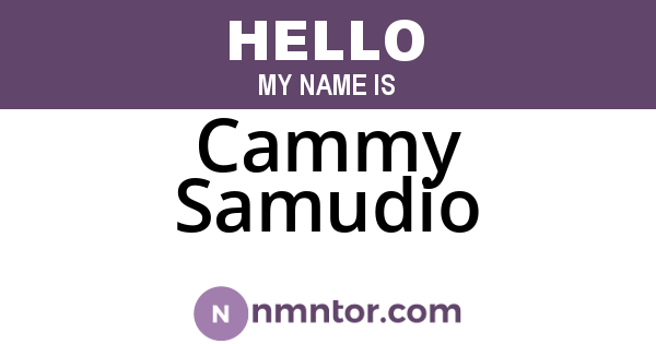 Cammy Samudio