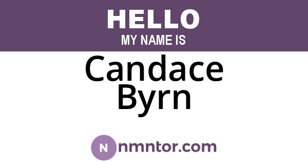 Candace Byrn