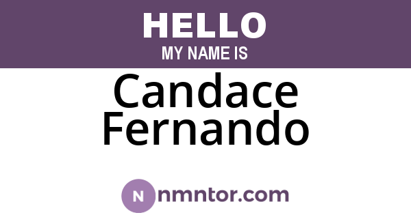 Candace Fernando