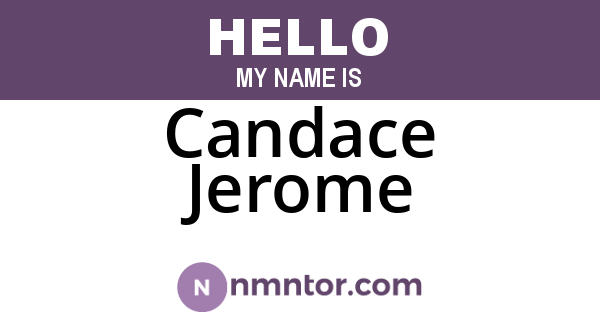 Candace Jerome