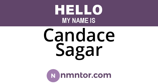 Candace Sagar