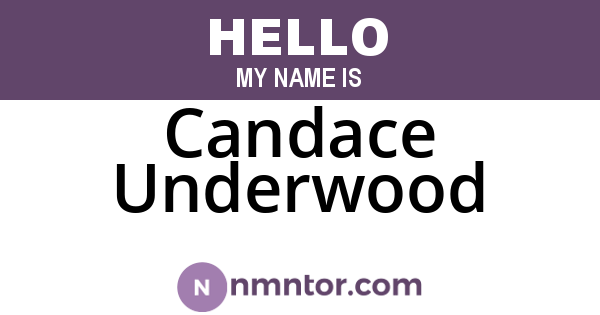 Candace Underwood