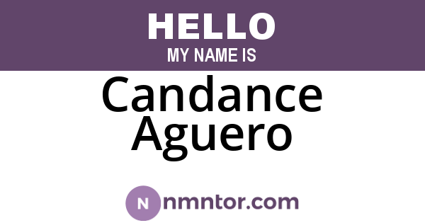Candance Aguero