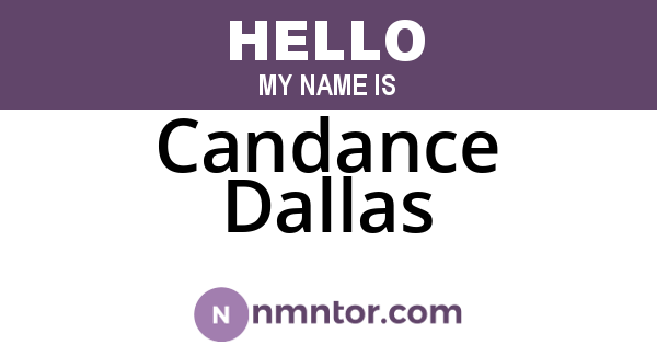Candance Dallas