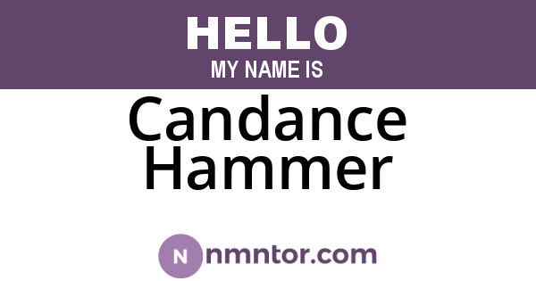 Candance Hammer
