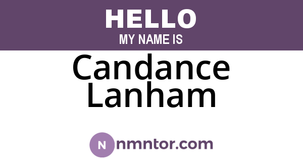 Candance Lanham