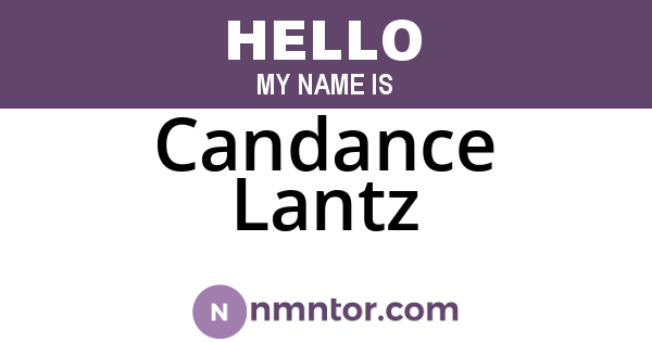 Candance Lantz