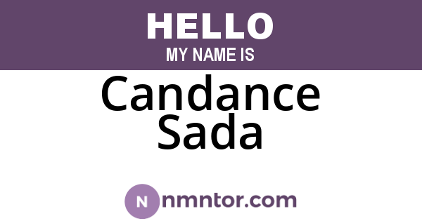 Candance Sada