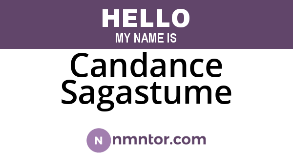 Candance Sagastume