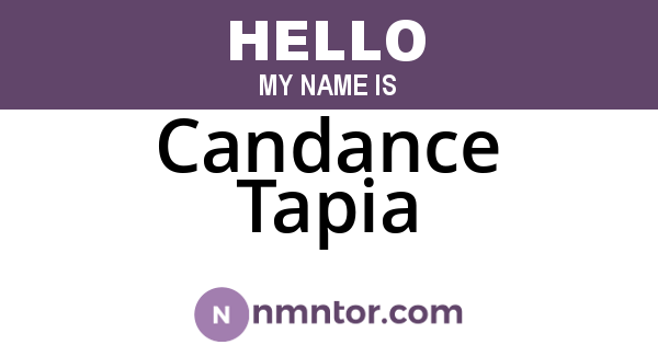 Candance Tapia