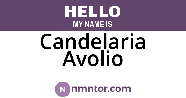 Candelaria Avolio