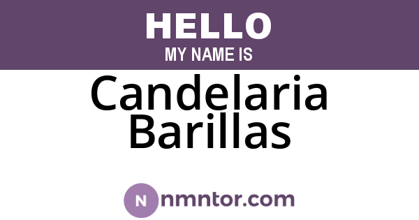 Candelaria Barillas