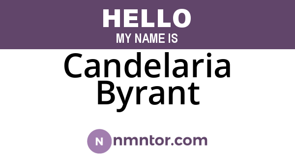 Candelaria Byrant