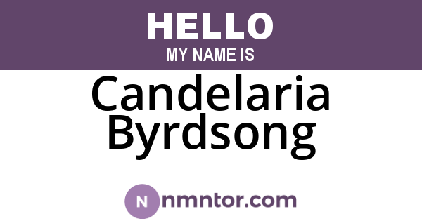Candelaria Byrdsong