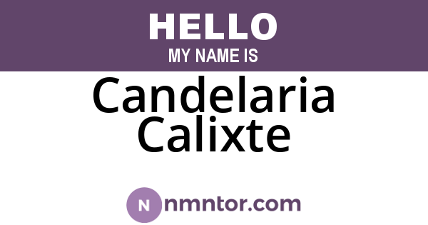 Candelaria Calixte