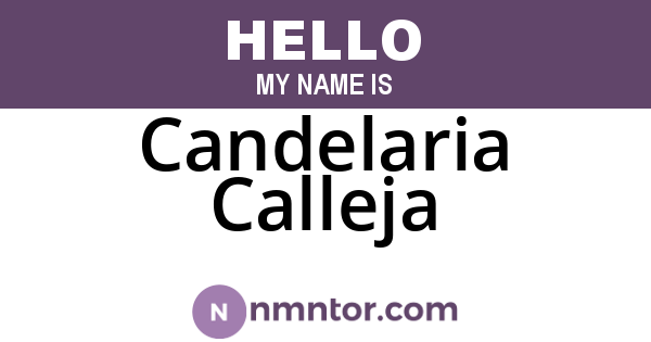 Candelaria Calleja