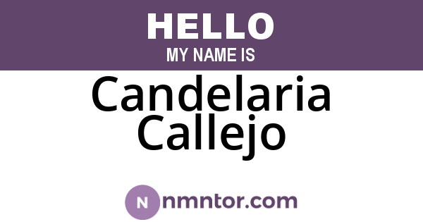 Candelaria Callejo