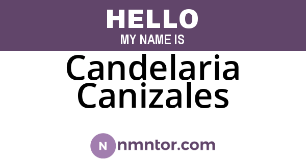 Candelaria Canizales