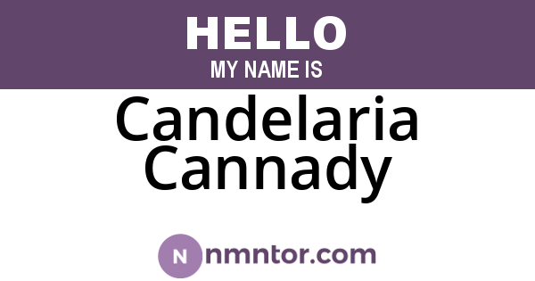 Candelaria Cannady