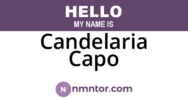 Candelaria Capo