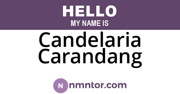 Candelaria Carandang