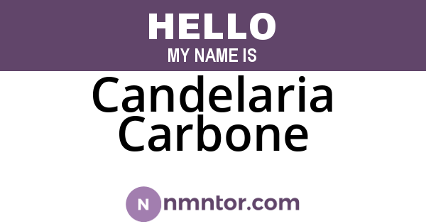 Candelaria Carbone