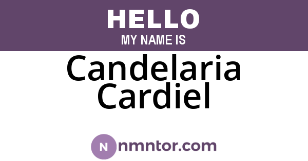 Candelaria Cardiel
