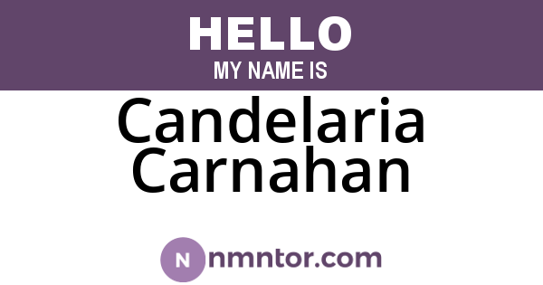 Candelaria Carnahan