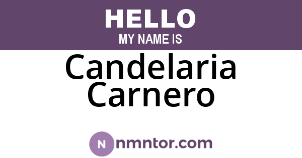 Candelaria Carnero