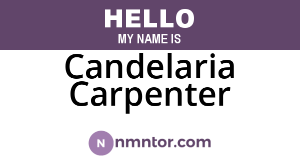 Candelaria Carpenter