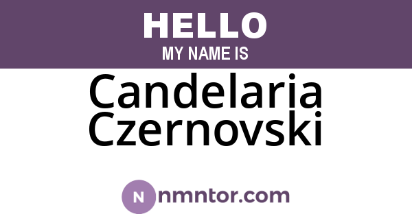 Candelaria Czernovski