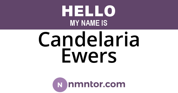 Candelaria Ewers