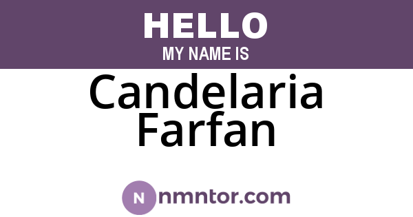Candelaria Farfan