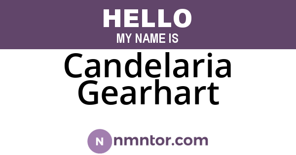 Candelaria Gearhart