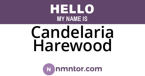 Candelaria Harewood