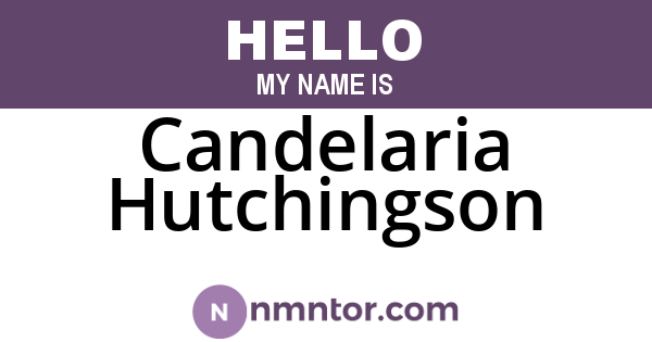 Candelaria Hutchingson