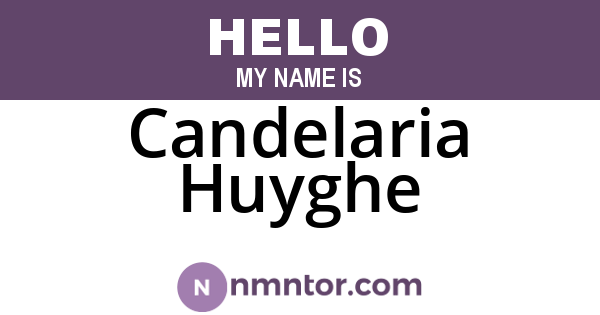 Candelaria Huyghe