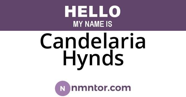 Candelaria Hynds