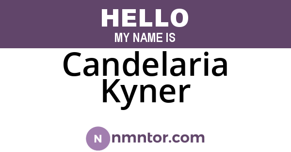 Candelaria Kyner