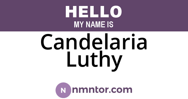 Candelaria Luthy