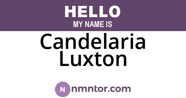Candelaria Luxton