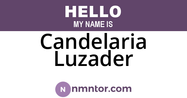 Candelaria Luzader