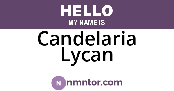 Candelaria Lycan