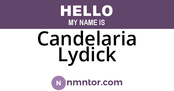 Candelaria Lydick
