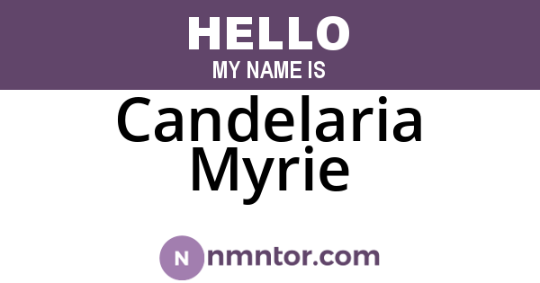 Candelaria Myrie