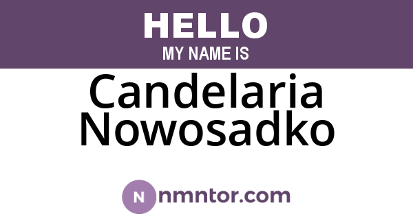 Candelaria Nowosadko