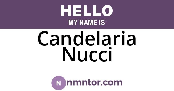 Candelaria Nucci